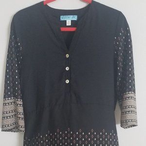 Dina Joe Knee-length Dress Tunic size M Silky